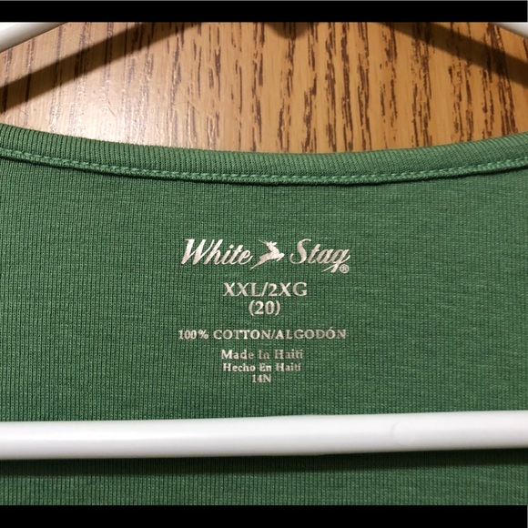 ๐ด Green White Stag Sweatshirt XXL Like New - Picture 3 of 3